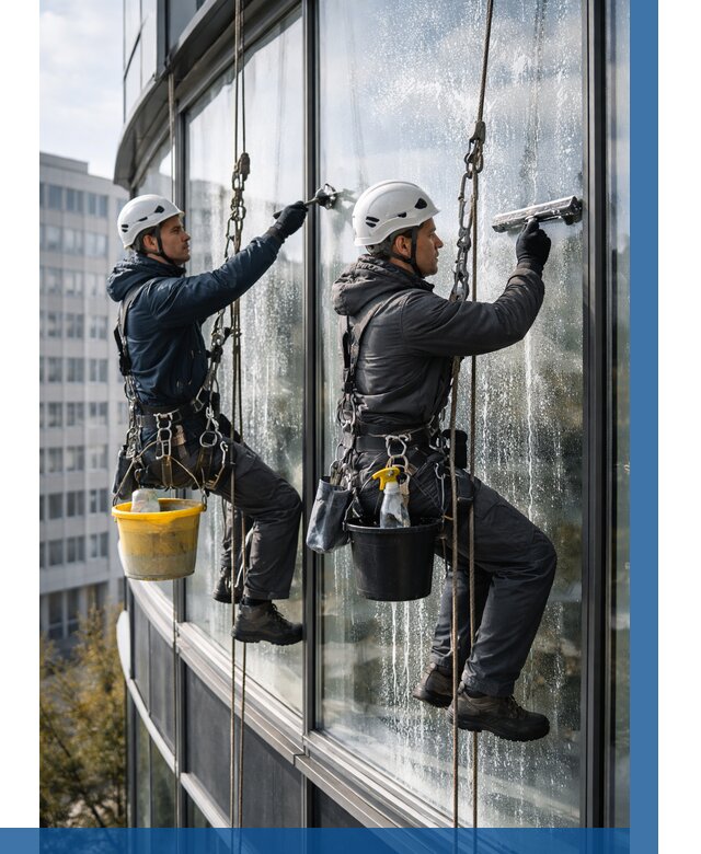 Мойка панорамных окон в Воскресенске от 362 р. заказать у ВЫСОТНИК-Вск