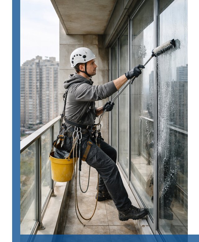 Профессиональная мойка балконного остекления в Воскресенске