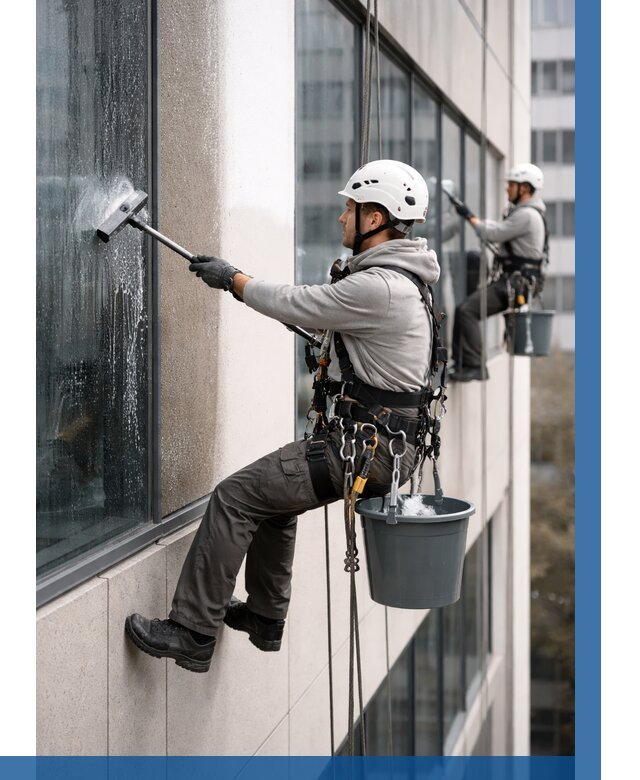 Мойка фасадов зданий в Воскресенске под ключ от 362 р. | ВЫСОТНИК-Вск