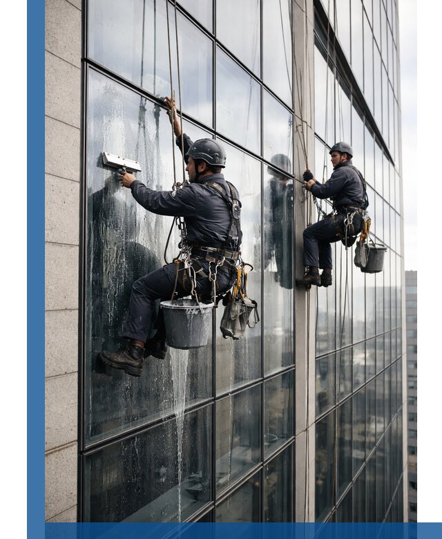 Профессиональная мойка стеклянных фасадов зданий в Воскресенске