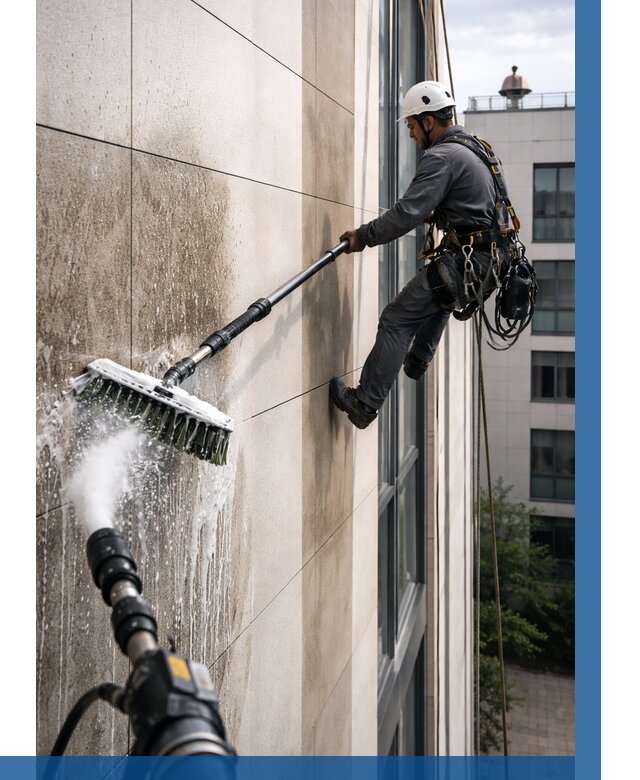 Мойка фасада из керамогранита в Воскресенске от 310 р. | ВЫСОТНИК-Вск