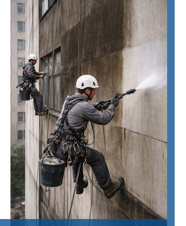 Очистка фасада от копоти в Воскресенске от 258 р. | ВЫСОТНИК-Вск