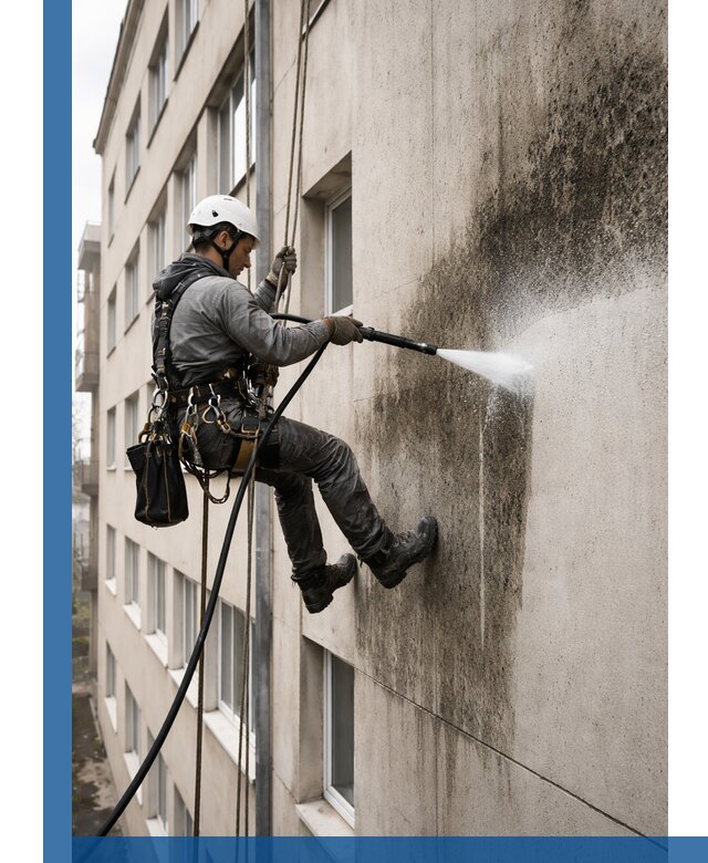 Профессиональная очистка фасадов от плесени в Воскресенске