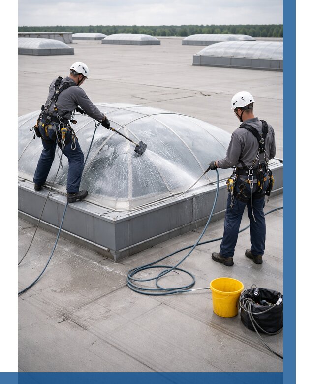 Мойка зенитных фонарей в Воскресенске, заказать от 4652 р. | ВЫСОТНИК-Вск