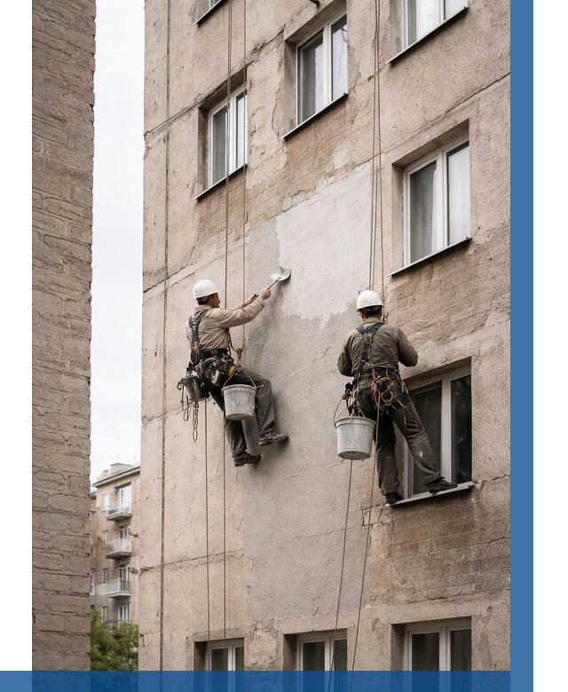 Косметический ремонт фасада в Воскресенске от 1137 р. | ВЫСОТНИК-Вск