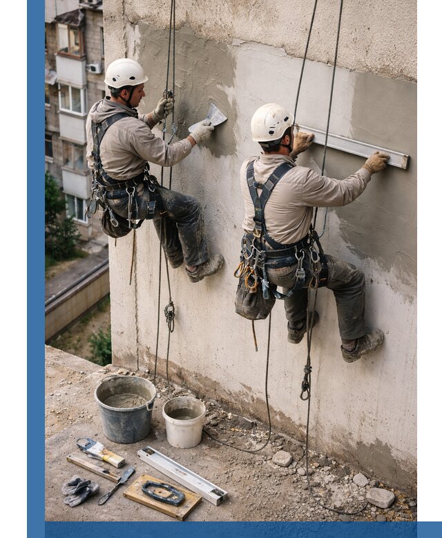 Комплексный ремонт штукатурного фасада с гарантией в Воскресенске