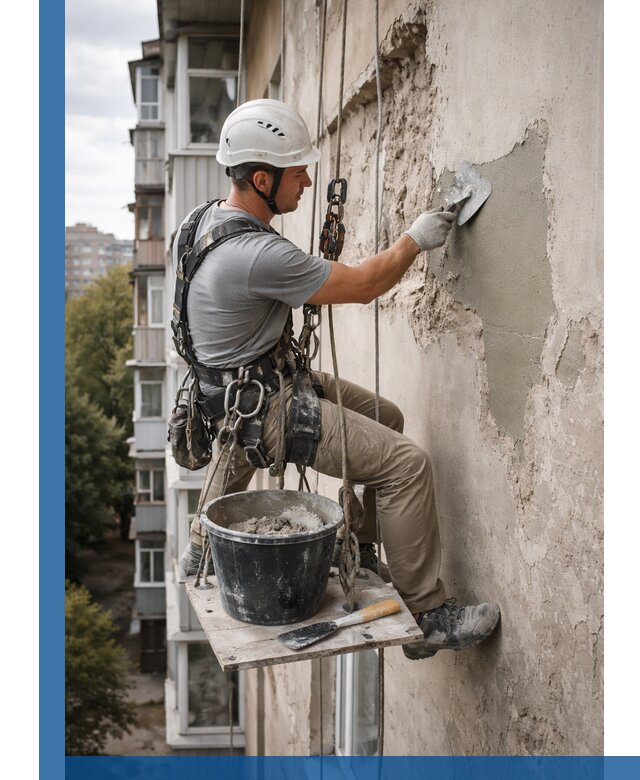 Восстановление фасадной штукатурки в Воскресенске с гарантией качества