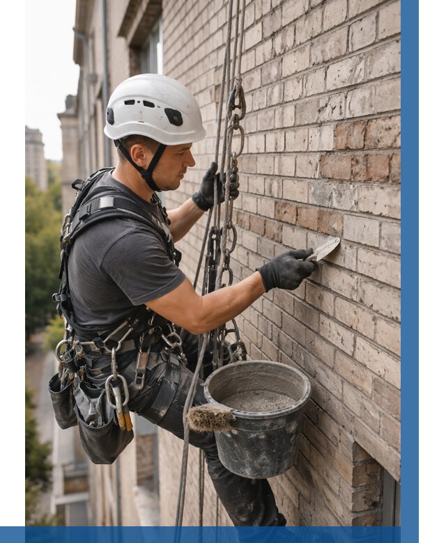 Ремонт кирпичной кладки фасада в Воскресенске от 1861 р. | ВЫСОТНИК-Вск