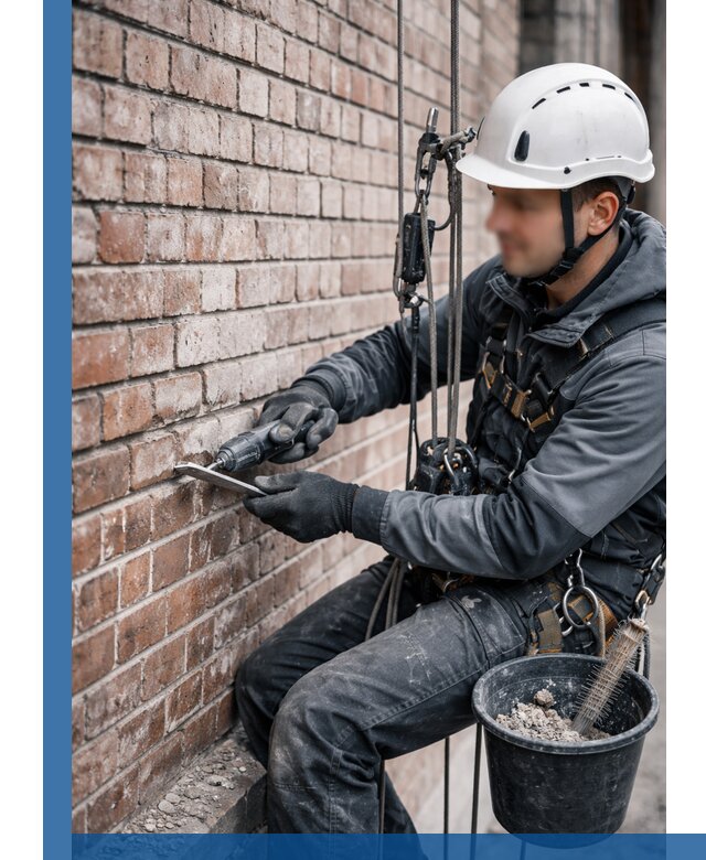 Расшивка кирпичных швов фасадов и стен, ремонт в Воскресенске