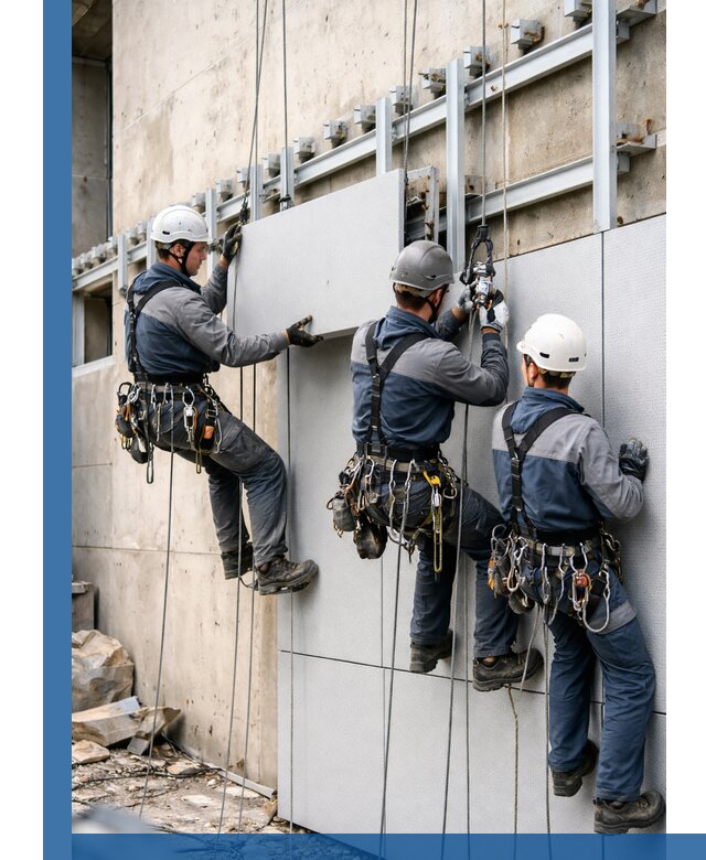 Монтаж вентилируемого фасада в Воскресенске под ключ с гарантией качества