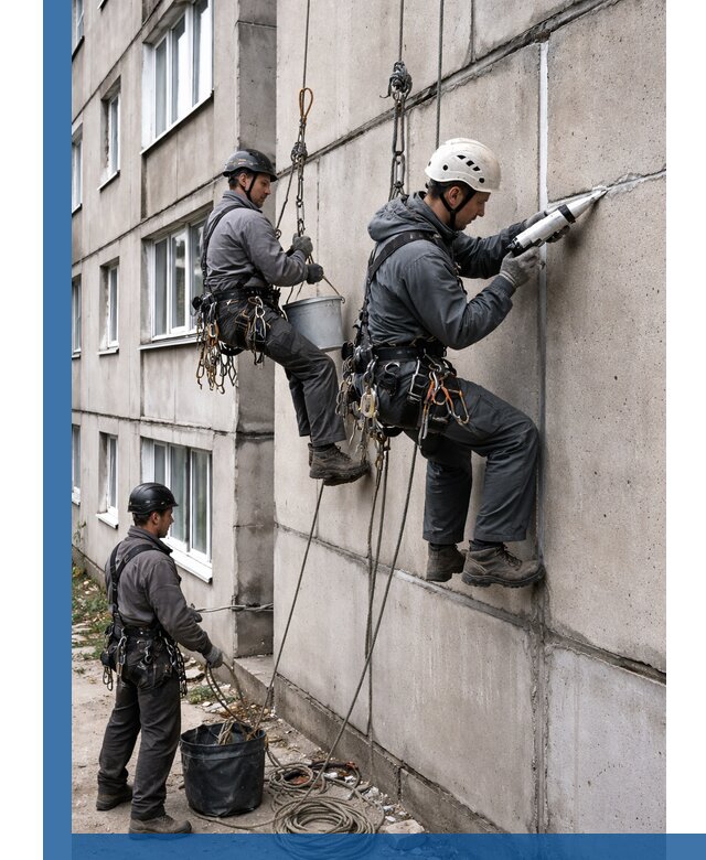 Герметизация межпанельных швов в Воскресенске с гарантией герметичности