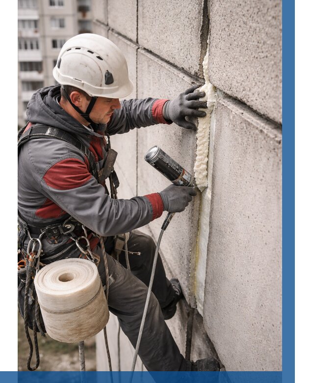 Утепление межпанельных швов в Воскресенске от 724 р. | ВЫСОТНИК-Вск