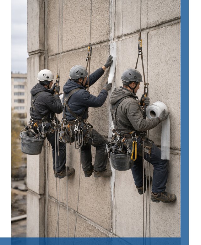 Ремонт межпанельных швов в Воскресенске от 775 р. | ВЫСОТНИК-Вск