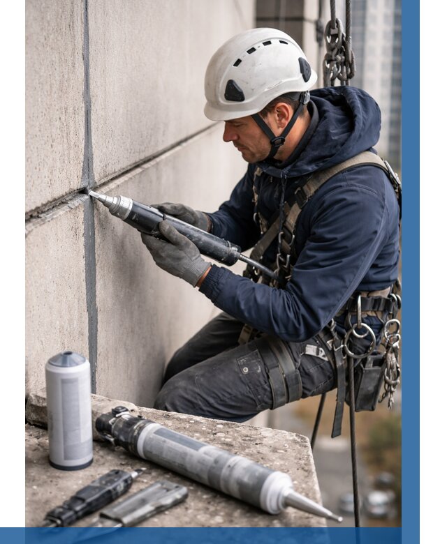 Вторичная герметизация швов в Воскресенске от 465 р. | ВЫСОТНИК-Вск