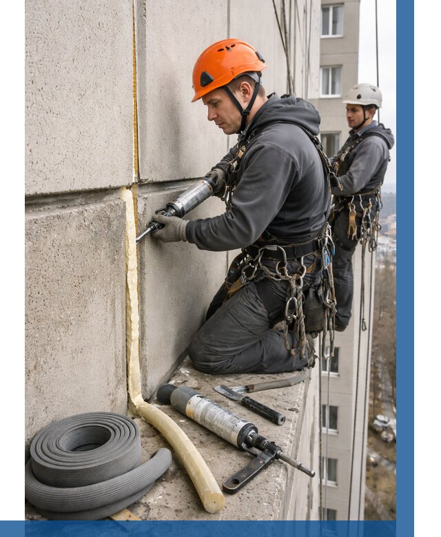 Теплый шов межпанельные швы в Воскресенске от 724 р. | ВЫСОТНИК-Вск