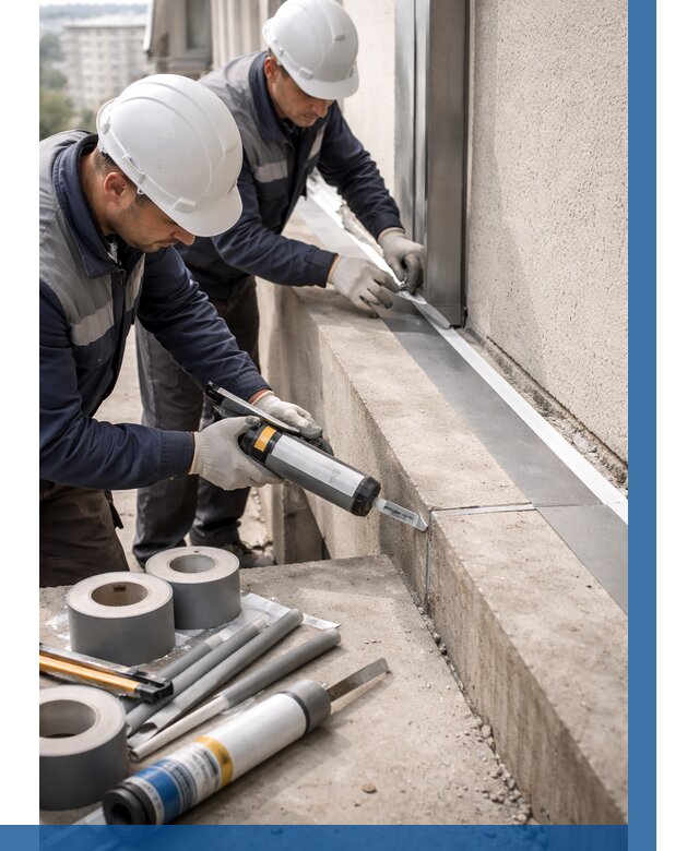 Герметизация примыкания балкона в Воскресенске от 4652 р. | ВЫСОТНИК-Вск