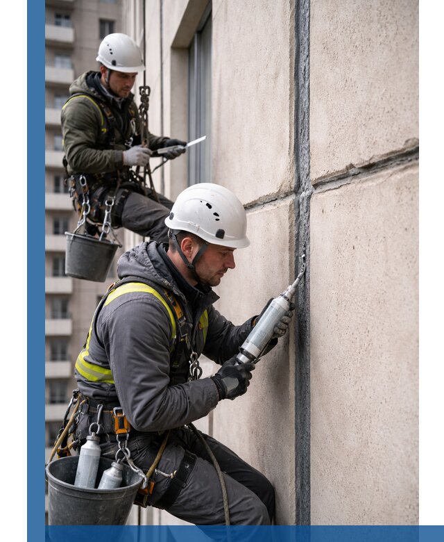 Герметизация деформационных швов фасада в Воскресенске качественно