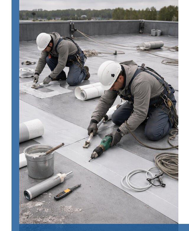 Ремонт мембранной кровли в Воскресенске качественно и с гарантией