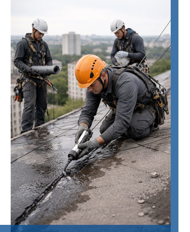 Устранение протечек кровли в Воскресенске от 12406 р. | ВЫСОТНИК-Вск