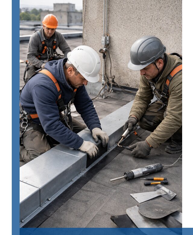 Ремонт кровельных примыканий в Воскресенске профессионально