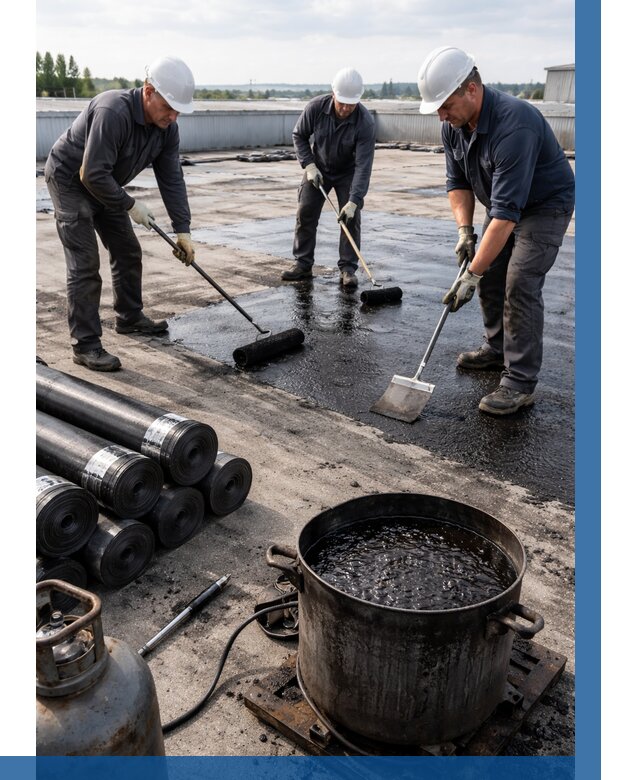 Гидроизоляция кровли мастикой в Воскресенске от 620 р. | ВЫСОТНИК-Вск