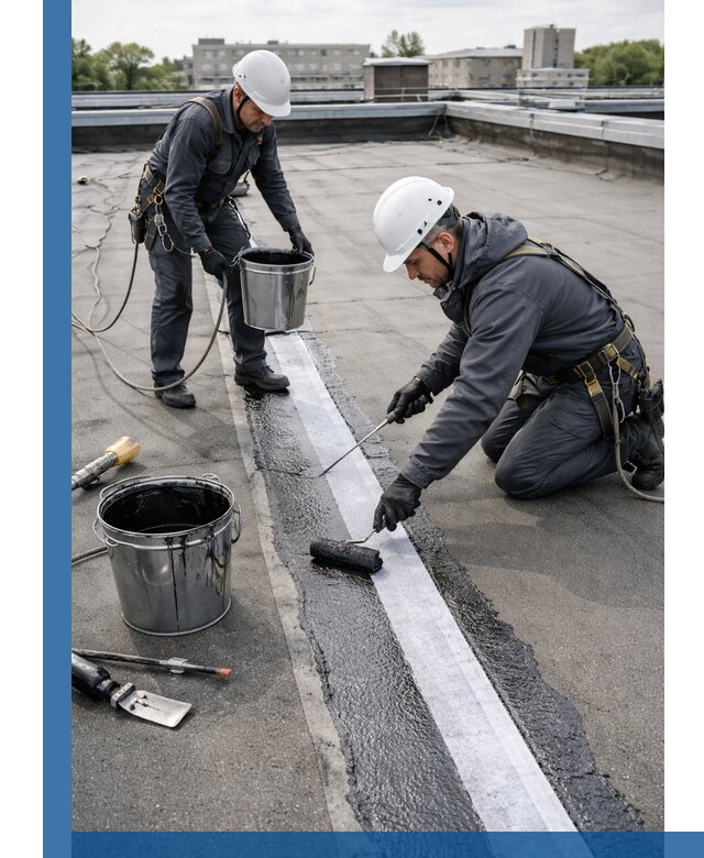 Гидроизоляция кровли мастикой в Воскресенске надежная защита