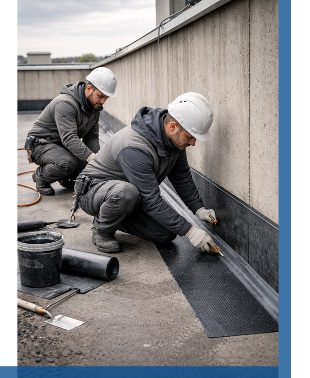 Гидроизоляция примыканий на кровле в Воскресенске от 930 р. | ВЫСОТНИК-Вск