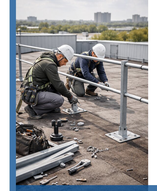 Монтаж кровельного ограждения в Воскресенске под ключ с гарантией