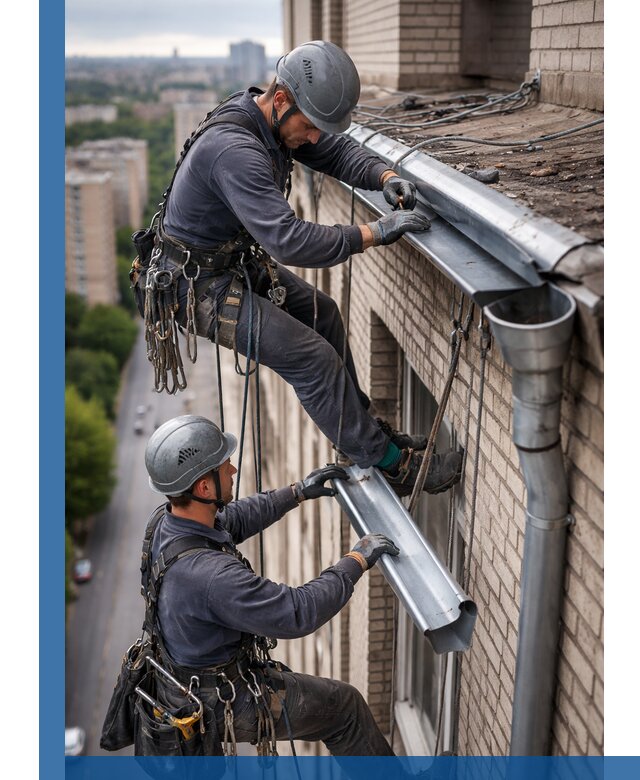 Ремонт водосточных желобов в Воскресенске, быстро и качественно
