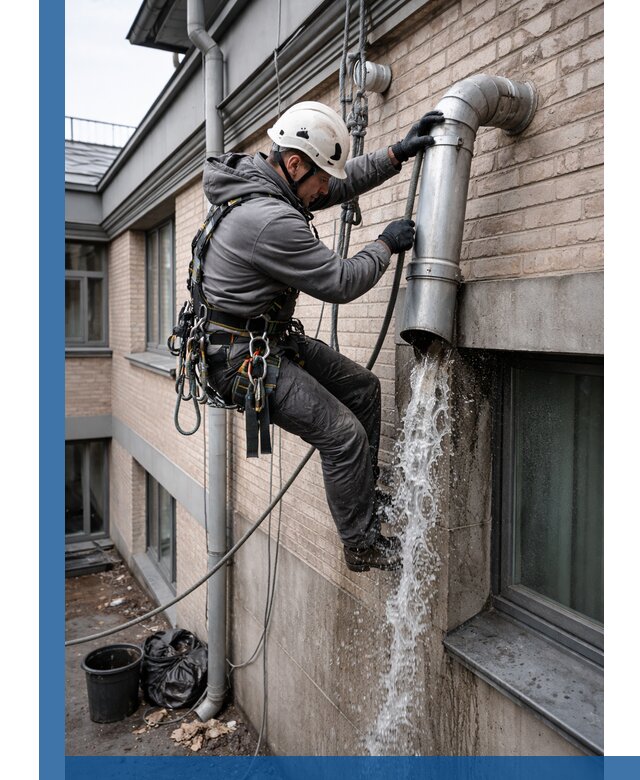 Профессиональная прочистка водосточных труб в Воскресенске с гарантией