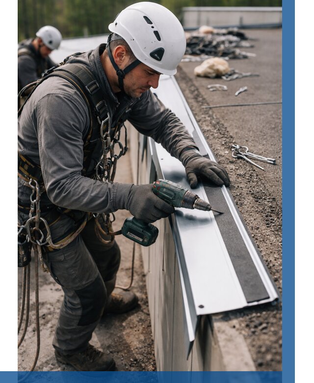 Монтаж капельника на кровле в Воскресенске от 310 р. | ВЫСОТНИК-Вск