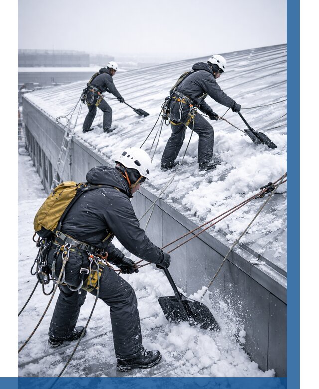 Очистка навесов от снега в Воскресенске от 4652 р. | ВЫСОТНИК-Вск