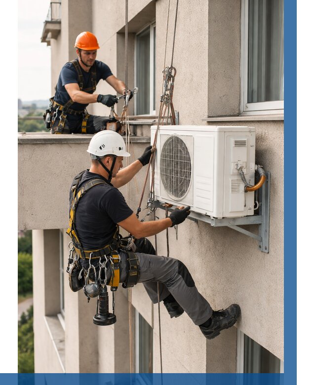 Монтаж внешнего блока кондиционера в Воскресенске от 6720 р. | ВЫСОТНИК-Вск