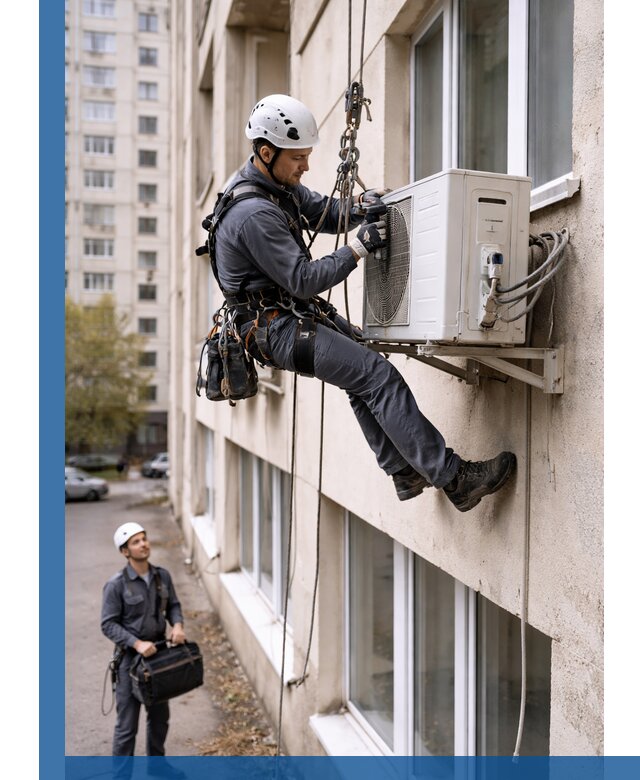 Демонтаж внешнего блока кондиционера в Воскресенске профессионально