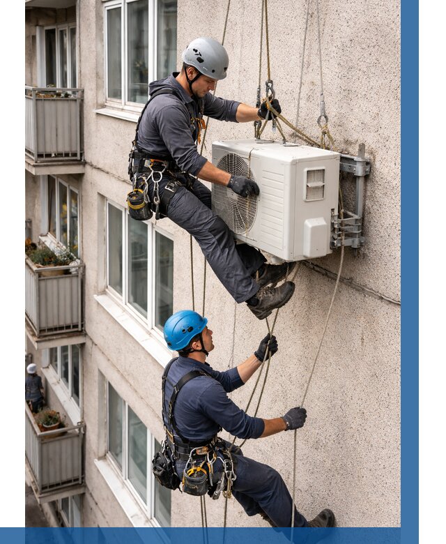 Перенос внешнего блока кондиционера в Воскресенске от 9304 р.| ВЫСОТНИК-Вск