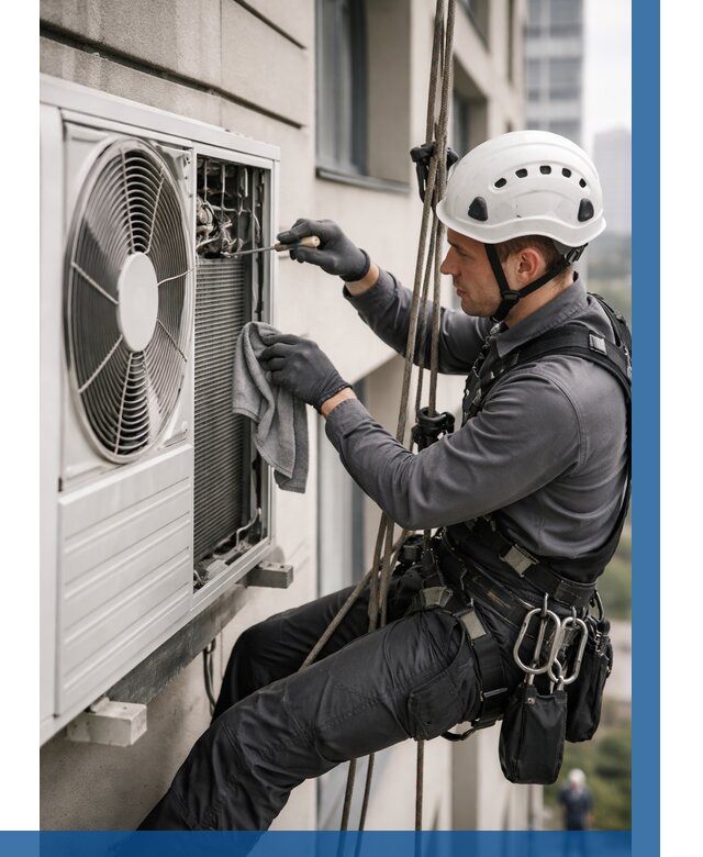 Обслуживание внешнего блока кондиционера в Воскресенске от 2791 р.ВЫСОТНИК-Вск