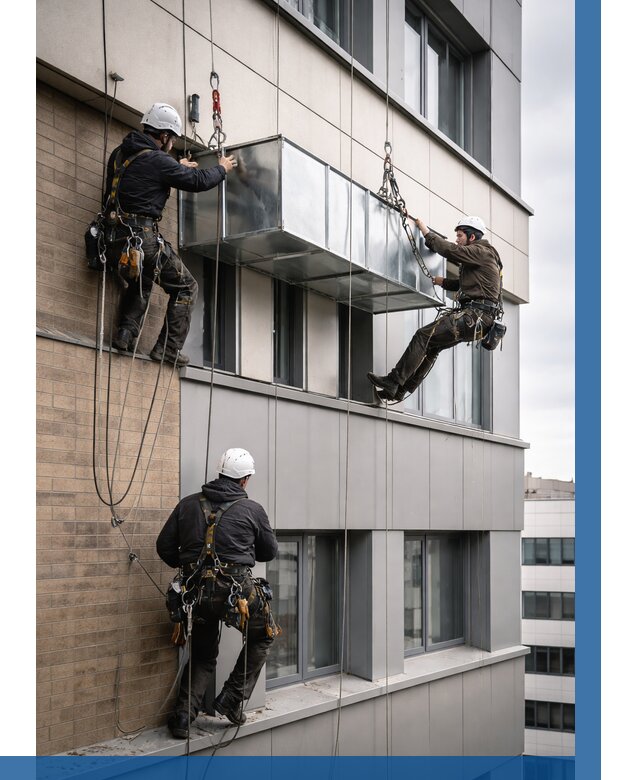 Монтаж воздуховодов на фасаде в Воскресенске от 1551 р. | ВЫСОТНИК-Вск