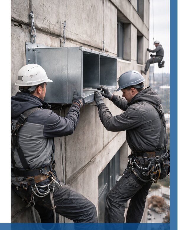 Монтаж вентиляционных коробов в Воскресенске от 3101 р. | ВЫСОТНИК-Вск