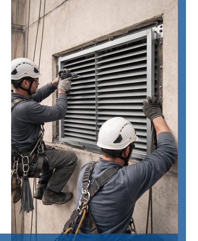 Монтаж вентиляционных решеток в Воскресенске от 4652 р. | ВЫСОТНИК-Вск