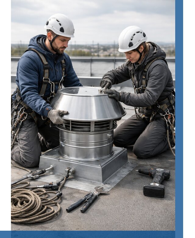 Установка дефлекторов на кровле в Воскресенске от 4652 р. | ВЫСОТНИК-Вск