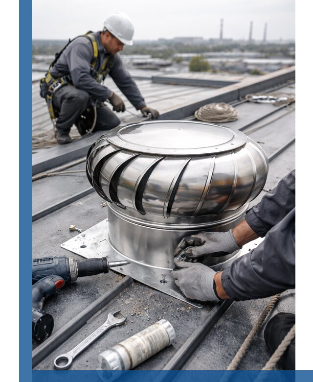 Установка дефлекторов на кровле в Воскресенске профессионально