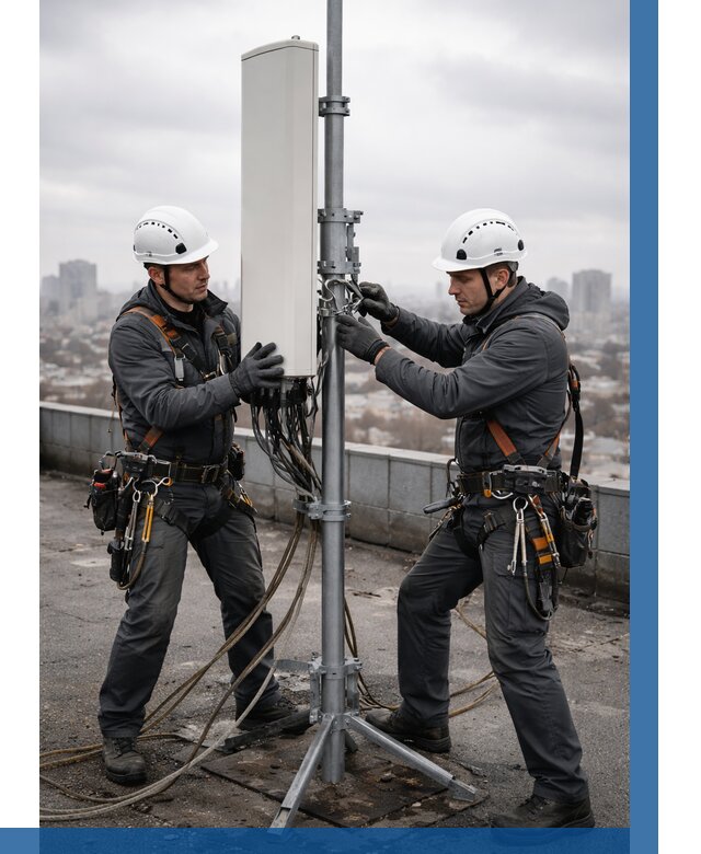 Монтаж антенн связи на крыше в Воскресенске от 8787 р. | ВЫСОТНИК-Вск