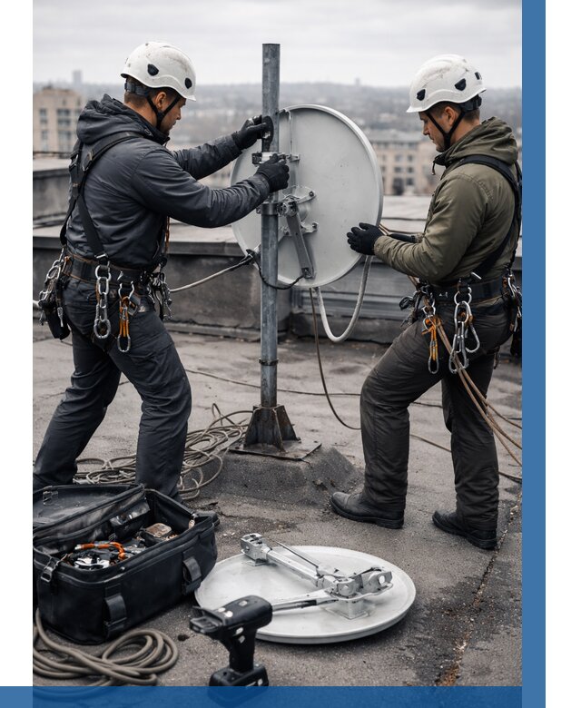 Демонтаж антенн на крыше в Воскресенске от 4652 р. | ВЫСОТНИК-Вск