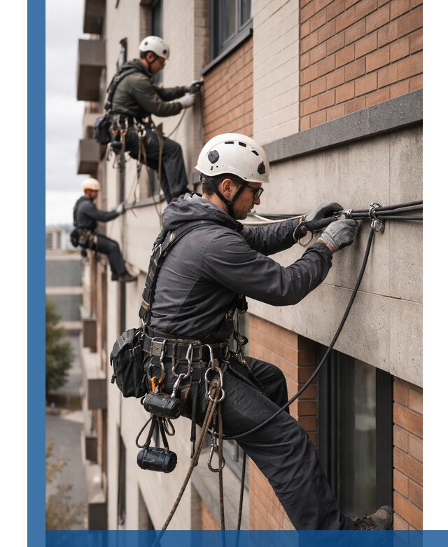 Крепление кабеля на фасаде монтаж и крепеж в Воскресенске