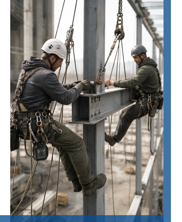 Монтаж металлоконструкций на высоте в Воскресенске от 3618 р. | ВЫСОТНИК-Вск