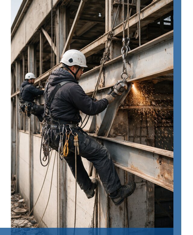 Демонтаж металлоконструкций на высоте в Воскресенске от 6720р. |ВЫСОТНИК-Вск