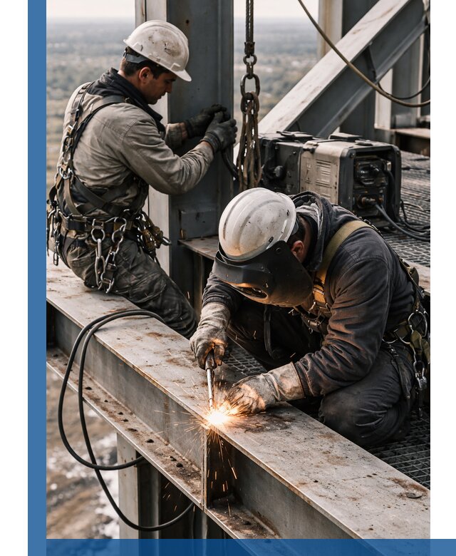 Высотные сварочные работы в Воскресенске для промышленных объектов