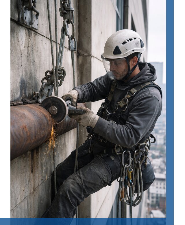 Резка металла на высоте в Воскресенске по цене от 4652 р. | ВЫСОТНИК-Вск