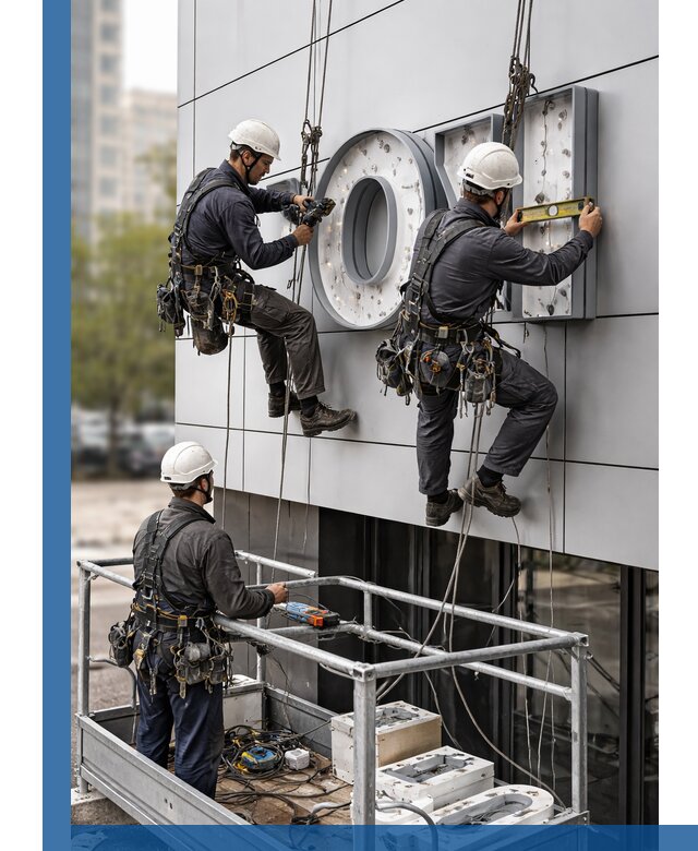 Профессиональный монтаж световых букв в Воскресенске под ключ