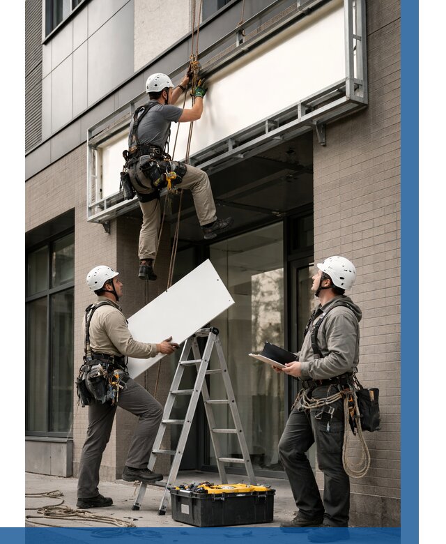 Монтаж светового короба в Воскресенске от 6720 р. | ВЫСОТНИК-Вск